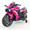 Pink, variant on Lakecy 2 Wheel 12V Kids Electric Motorcycle with Training Wheels,LED Lights for Ages 3-8years Ride On Toy(Pink)