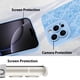 thumbnail image 4 of Funda de teléfono MZELQ para iPhone 16 Pro Max Silicone Floral Blue, 4 of 6