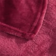 thumbnail image 5 of Btomtd 70"x80" Warm Fleece Throw Blanket for Sofa Bedding Bed Blanket Lightweight Cover Blanket for All Seasons Use, Red, 5 of 7