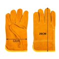 thumbnail image 2 of Welding Cowhide Work Gloves, Flame-retardant Gloves Heat-proof Metal Welding Protector, 2 of 6
