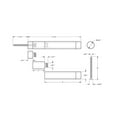thumbnail image 2 of Deltana BDS450U4 Baseboard Door Bumper, Brushed Brass, 2 of 2