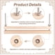 thumbnail image 3 of Prensa de encuadernación de madera, prensa grande, encuadernadora, prensa plana de papel de 15 x 1,5 pulgadas, máquina de prensado de madera, prensa de acolchado, 3 of 7