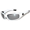 thumbnail image 2 of Choppers Night Driving Riding Padded Motorcycle Glasses 011 Black Frame with Yellow Lenses (White - Smoke Lens), Medium, 2 of 4