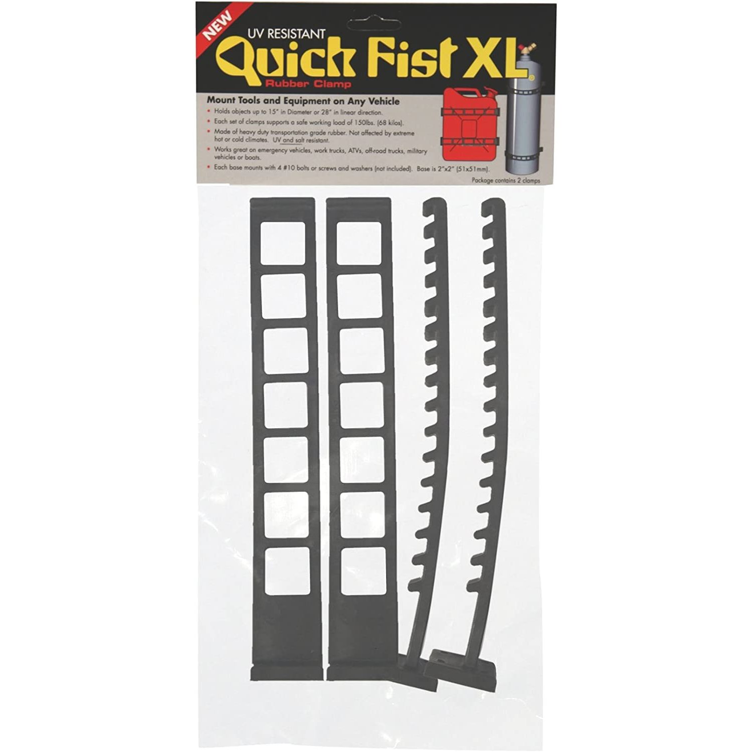 XL Clamp for mounting tools & equipment up to 15" diameter (Pack of 2