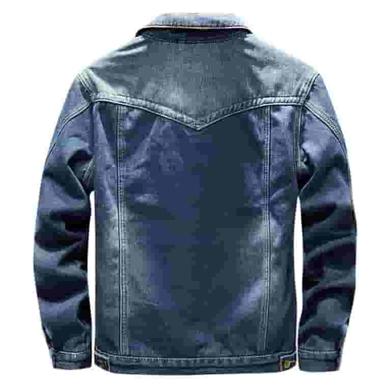 人気商品の入荷速報 入荷Now Lined Fleece Men's Jean Windbreaker Sherpa Winter Jacket Clothing