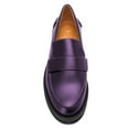 thumbnail image 4 of YDN Women Chic Round Toe Loafer Shoes Platform Slip on Low Chunky Heels Comfortable Daily Dress Work Shoes Size 13 Purple, 4 of 4