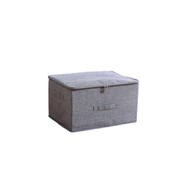 Caja de Almacenamiento Plegable Caja de Almacenamiento de Ropa para el Hogar Plegable Lavable con Tapa de Cremallera, Contenedores de Almacenamiento de Ropa para Organizar Ropa Juguetes Mantas Organiz