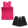 thumbnail image 2 of OGLCCG Boys' Athletic 2-Piece Outfits Kids Sleevelesss Cotton Tank Tops and Stretch Running Shorts Boys Summer Shorts Sets 1-9 Years, 2 of 7