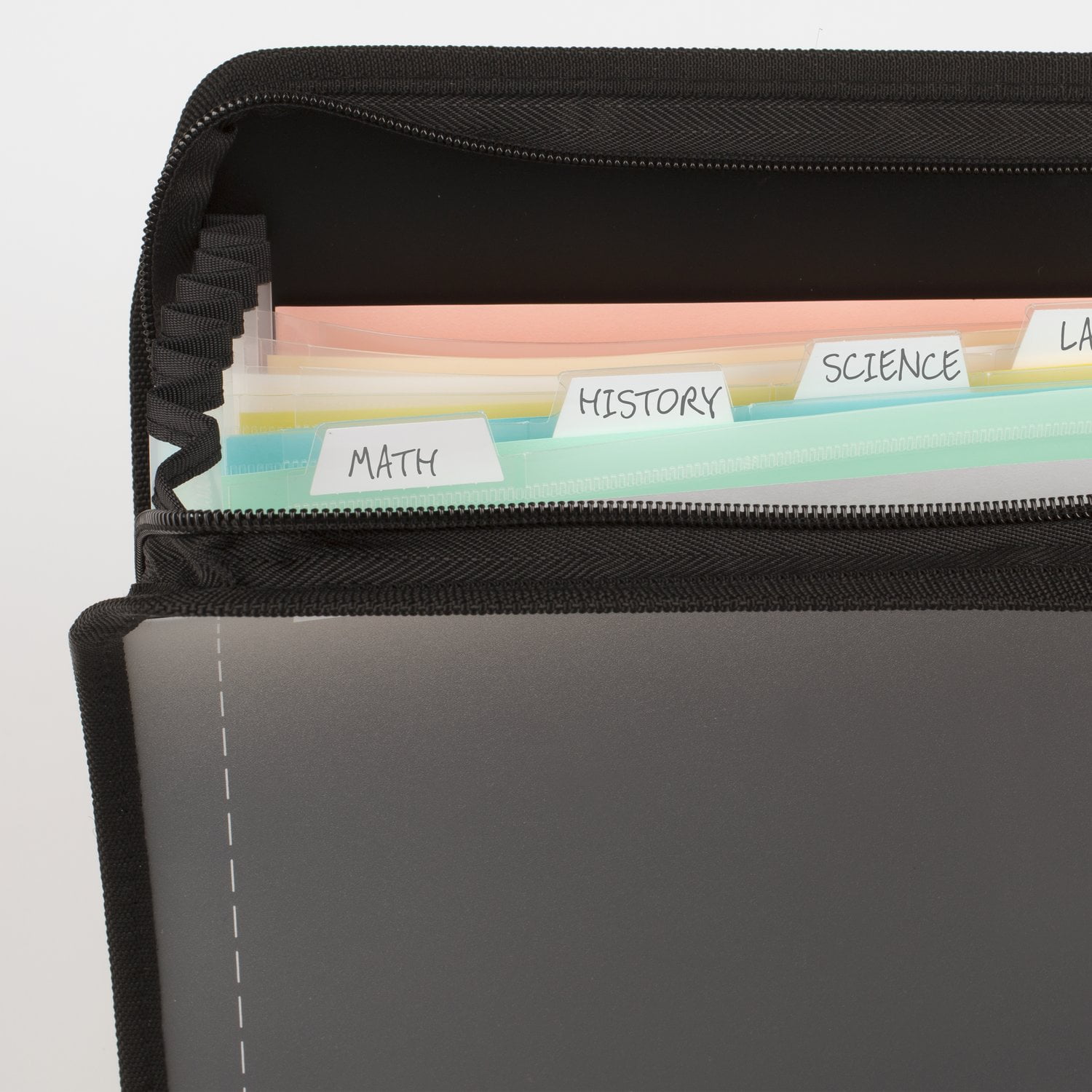 Five Star Customizable 7-Pocket Expanding File - Black (350099A-WMT)
