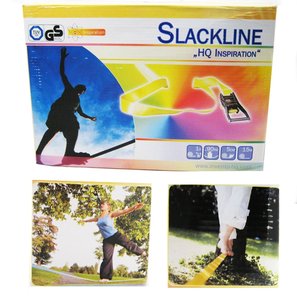 Slackline Balance Jump Training Rope 15M Safety Rope Protection Tight Rope Strap