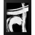 thumbnail image 2 of OnRei 12x14 Black Modern Framed Museum Art Print Titled - Reversed Strokes 1, 2 of 5