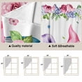 thumbnail image 5 of Spring Gnomes Swag Valances for Windows 2 Pack, Kitchen Window Curtains 36 Inch Length, Botanical Rose Flower Leaves Butterfly Privacy Swag Curtains for Living Room/Bathroom with Rod Pocket 36"x36", 5 of 8