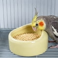 thumbnail image 4 of Ceramic Bird Feeder Bowl Anti-spill Parrot Food Water Dish Heavy-duty Small Pet Weaning Training Feeding Cup Cage Accessories for Lovebird Parakeet Cockatiel, 4 of 6