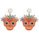 thumbnail image 3 of Pendientes De Calavera, Colgantes De Calavera Preciosos, Perfectos Para Fiestas De Vacaciones, Bailes, Citas Nocturnas Y Mucho Más. Cergrey Amarillo, 3 of 8