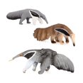 thumbnail image 1 of Set de figuras de oso hormiguero de 3 piezas con forma realista de animal salvaje de PVC, 1 of 3