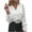White, variant on Lindreshi Long Sleeve Shirts for Women Fashion Women's Lace Long Sleeve V-Neck Button Shirt Long Sleeve Shirt Top