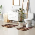 thumbnail image 5 of Rectangle Bath Rugs Plush Bathroom Carpet Mat Non Slip Bathroom Mats Elegant Christmas Scene, 5 of 5