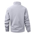 thumbnail image 4 of LYSMORA Men's Raglan Sleeve Quarter Zip Anorak Jacket Stand Collar Zip Pocket Windbreaker for Camping Hiking Travel Outdoor Daily Wear, 4 of 8