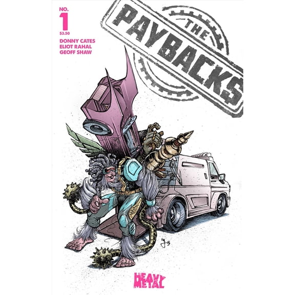Paybacks, The (Heavy Metal) #1B VF ; Heavy Metal Comic Book