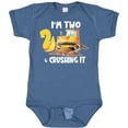 thumbnail image 3 of Inktastic I'm 2 and Crushing It Construction 2nd Birthday Boys or Girls Baby Bodysuit, 3 of 5