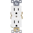thumbnail image 3 of (5 pack) GE Heavy-Duty Grounding Duplex Receptacle Outlet, 15A, 42157, 3 of 9