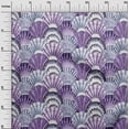 thumbnail image 3 of oneOone Polyester Spandex Medium Purple Fabric Sea Shells Ocean Quilting Supplies Print Sewing Fabric By The Yard 56 Inch Wide, 3 of 4