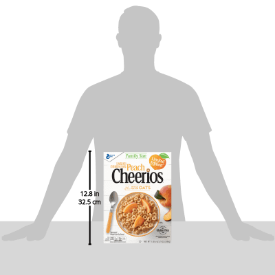Peach Cheerios Gluten Free Breakfast Cereal, 21 Oz