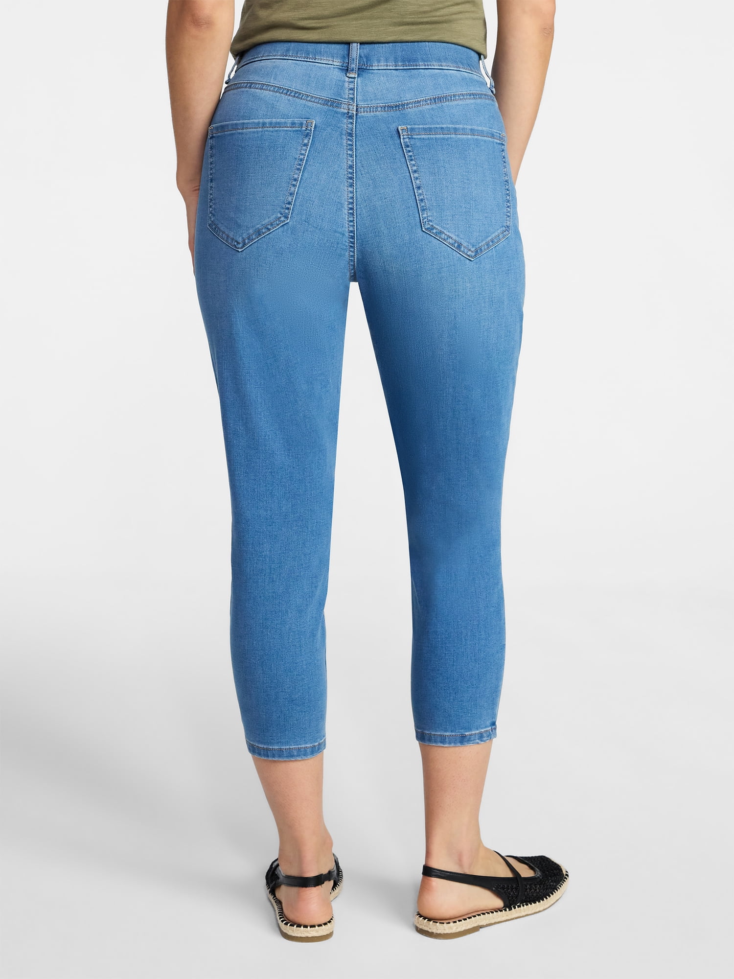Time and Tru Women's Capri Jeggings, Sizes XS-XXXL