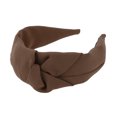 thumbnail image 5 of Unique Bargains 1 Pc Wide Tie Headbands for Women Coffee Color, 5 of 6