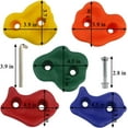 thumbnail image 3 of Bibana 25 PCS Rock Climbing Holds Set with Mounting Screws and Hardware for DIY Kids Indoor and Outdoor Play Set Use White, 3 of 10