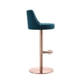 thumbnail image 2 of Taburete Whiteline Modern Living Carter, oro rosa y azul, 2 of 8