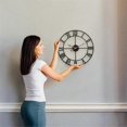 thumbnail image 2 of Silent Indoor Outdoor Wall Clock, Retro Round Decorative Roman Numeral Wall Clocks for Living Room,Kitchen,Bedroom,Patio, 2 of 5