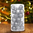 thumbnail image 5 of 30PC Christmas Tree Decorations,Barrels of Christmas Balls,Plastic Christmas Decor for Christmas Tree Thanksgiving Wedding Party Holiday Birthday Decor,2.4IN,White, 5 of 7