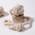 thumbnail image 5 of 2 Pack Beige Rustic Curtain Tiebacks - Outdoor Curtain Drapery Holdbacks Holders - Decorative Hand Knitting Drape Cotton Tie Backs Rope for Sheer and, 5 of 5