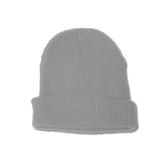 MM Headwear Acrylic GI Watch Knit Caps, Heather Grey