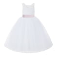 thumbnail image 2 of Ekidsbridal White Lace Back Tutu Tulle Flower Girl Dress Communion Baptism 212noFT 10, 2 of 3