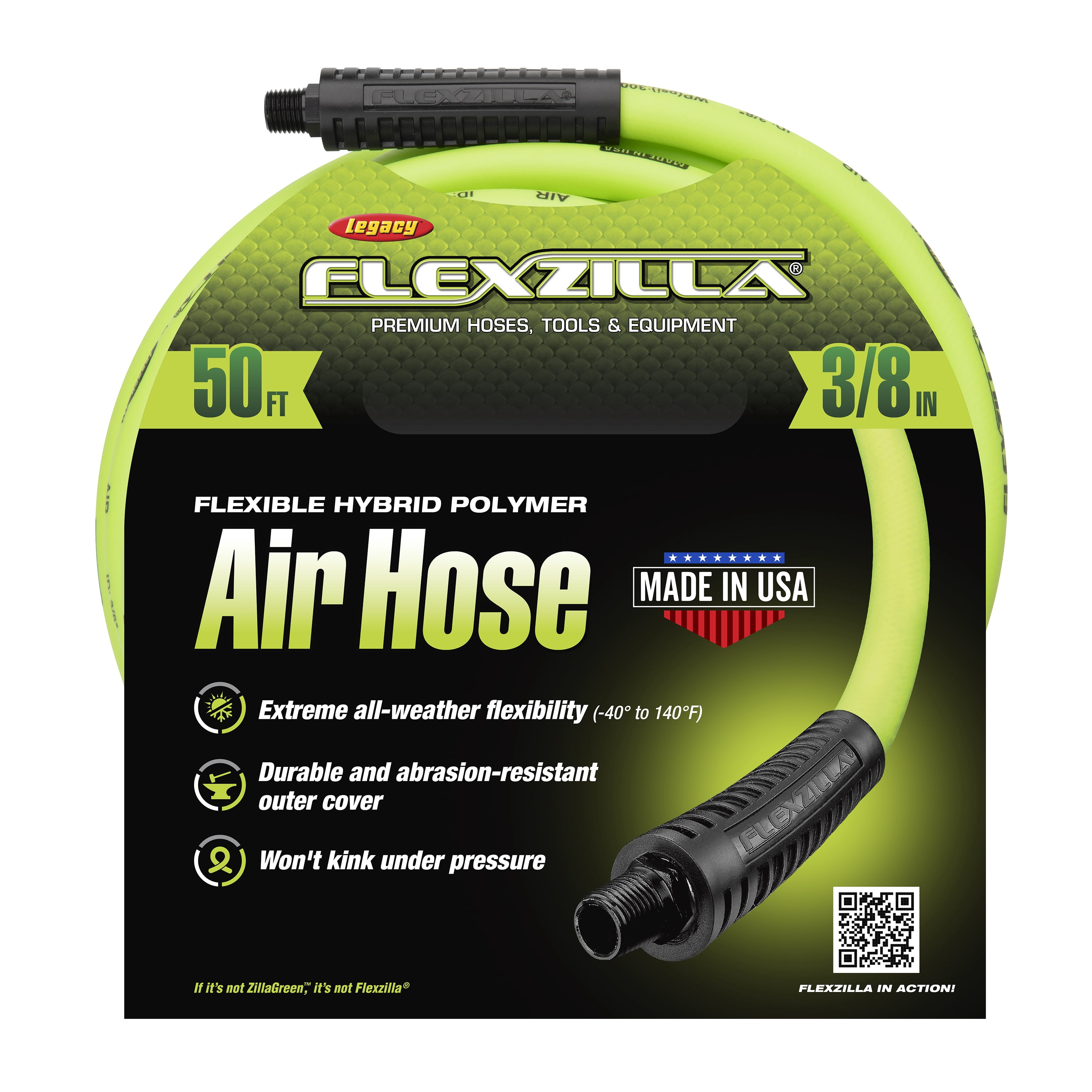 Flexzilla 3/8" x 50' Hybrid Polymer Air Hose