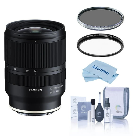 Tamron 17-28mm f/2.8 Di III RXD Lens for Sony E, Bundle with Tiffen 67mm UV and CPL Filters