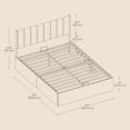 thumbnail image 5 of LEDREM Twin Size Hydraulic Lift-Up Storage Bed Frame with Upholstered Headboard, 12.5-Inch Underbed Space, Supports 550 lbs, Dove Gray, 5 of 5