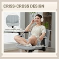 thumbnail image 3 of CoSoTower Chaise Croisée avec Accoudoirs Relevables, Roulettes, Grand Chaise de Bureau à Hauteur Réglable, Inclinable pour la Maison, Gris, 3 of 7