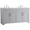 thumbnail image 4 of Elegant Decor Moore 60" Double Quartz Top Bathroom Vanity in Gray, 4 of 15