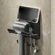 thumbnail image 1 of Soporte de Pared para Secador de Pelo de Baño, Multifuncional, Grueso, Sin Taladro, Ahorra Espacio, con Gancho y Soporte para Teléfono., 1 of 6