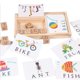 thumbnail image 3 of Recursos De Aprendizaje Juguetes De Montessori Tablero De Ortografía Mundial 8 Bloques De Cúbicos Soledad Juguetes de madera para niños en edad preescolar, 3 of 10