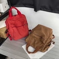 thumbnail image 4 of Fgnfyis Backpack for School Unisex College Students Daily Commute Lightweight Water Washed Casual Shoulder Bag Kids Backpack Red, 4 of 5