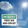 thumbnail image 6 of (2 Pack) First Aid And CPR Kit OSHA Emergency Sign 14 Inch X 10 Inch Vinyl Label Decal Sticker Weather Resistant, UV Protected for Workplace, Business, and Construction Site, Made in, 6 of 7