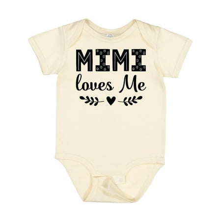 

Inktastic Mimi Loves Me Baby Clothes Girl Gift Baby Girl Bodysuit