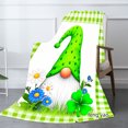 thumbnail image 2 of Amarainy Gnome Garden Floral Plaid Fleece Throw Blanket For Winter Gift Home Sofa Bed Decoration 50x60 inch, 2 of 5