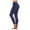 #089 Navy, variant on Ichuanyi Women Solid Color Stretch Yoga Leggings High Waist Flared Leg Design Soft Breathable Fabric Running Gym Workout Fitness Active Pants