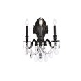 thumbnail image 1 of Elegant Lighting Monarch Traditional 3 Light E12 Crystal Royal Cut Dark Bronze Wall Sconce, 1 of 8