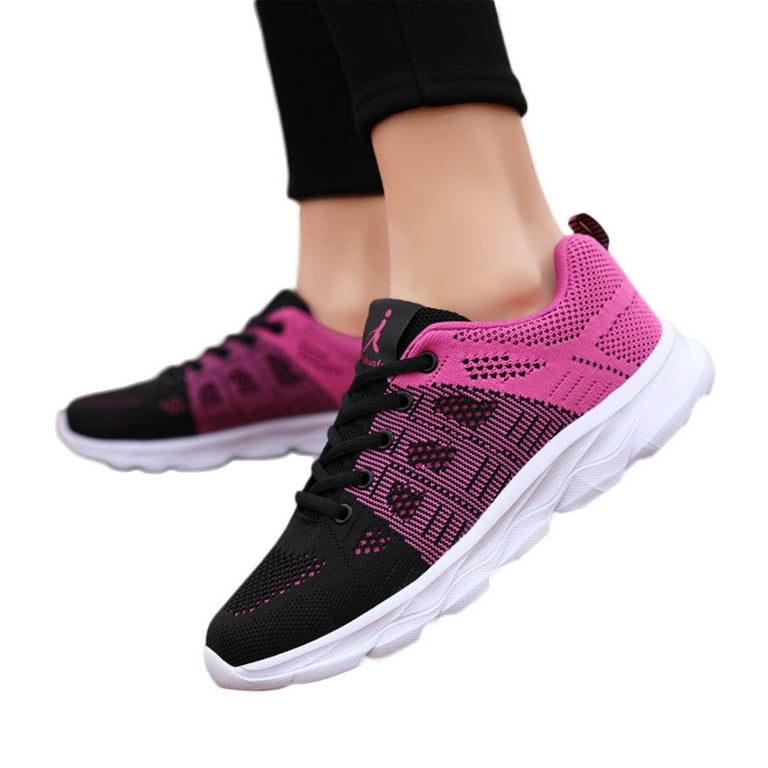 HSMQHJWE Yoga Shoes Women's Brisk Slip-on Leisure Shoe Supportive Walking  That Include Three-Zone Comfort with Orthotic Insole Arch Support for Women  